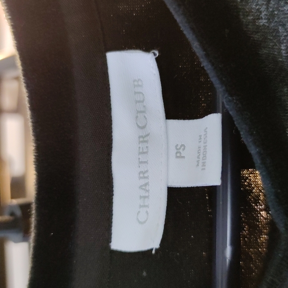 Charter Club PS gray top S - Picture 3 of 4